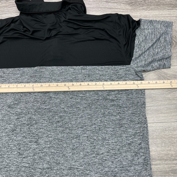 Walter Hagen Polo Shirt Mens Large Black Gray 11 Majors Performance Golf Stretch - Picture 13 of 15